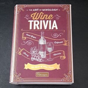 PARAGON Wine Trivia Game - Burgundy and Gold